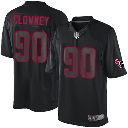 Men's Limited Jadeveon Clowney Nike Jersey Black - #90 Impact NFL Houston Texans